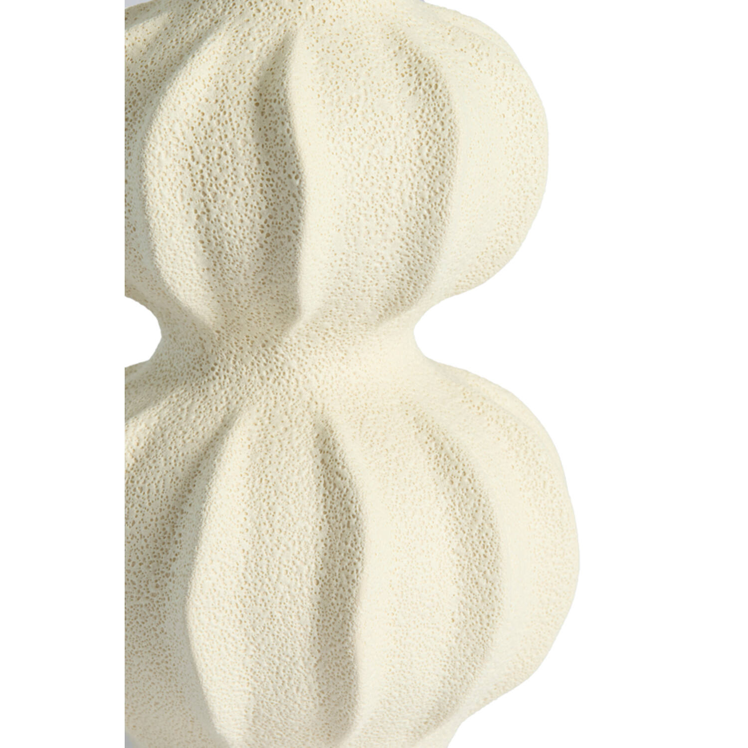 Vase deco Ø18,5x24,5 cm SPOTORNO ceramics matt cream