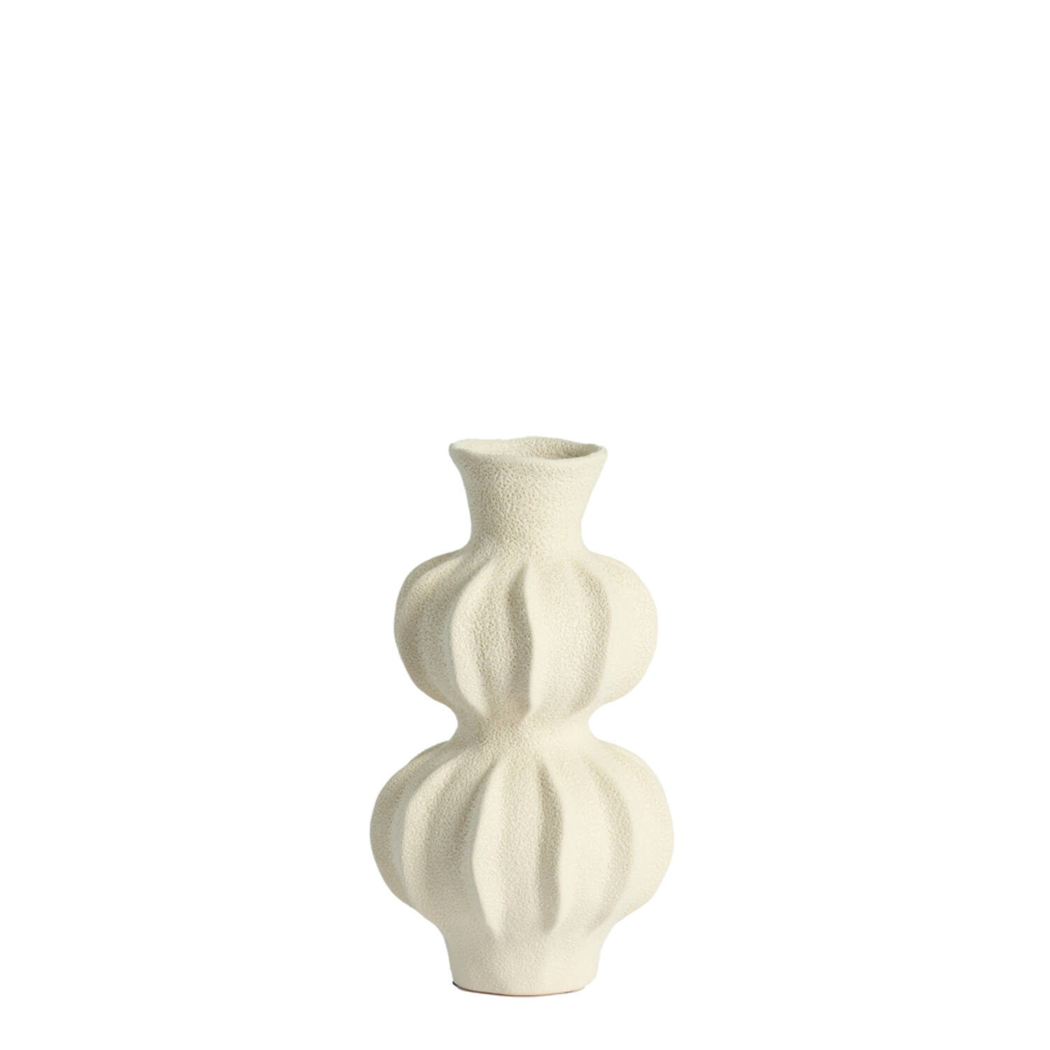 Vase deco Ø18x33 cm SPOTORNO ceramics matt cream