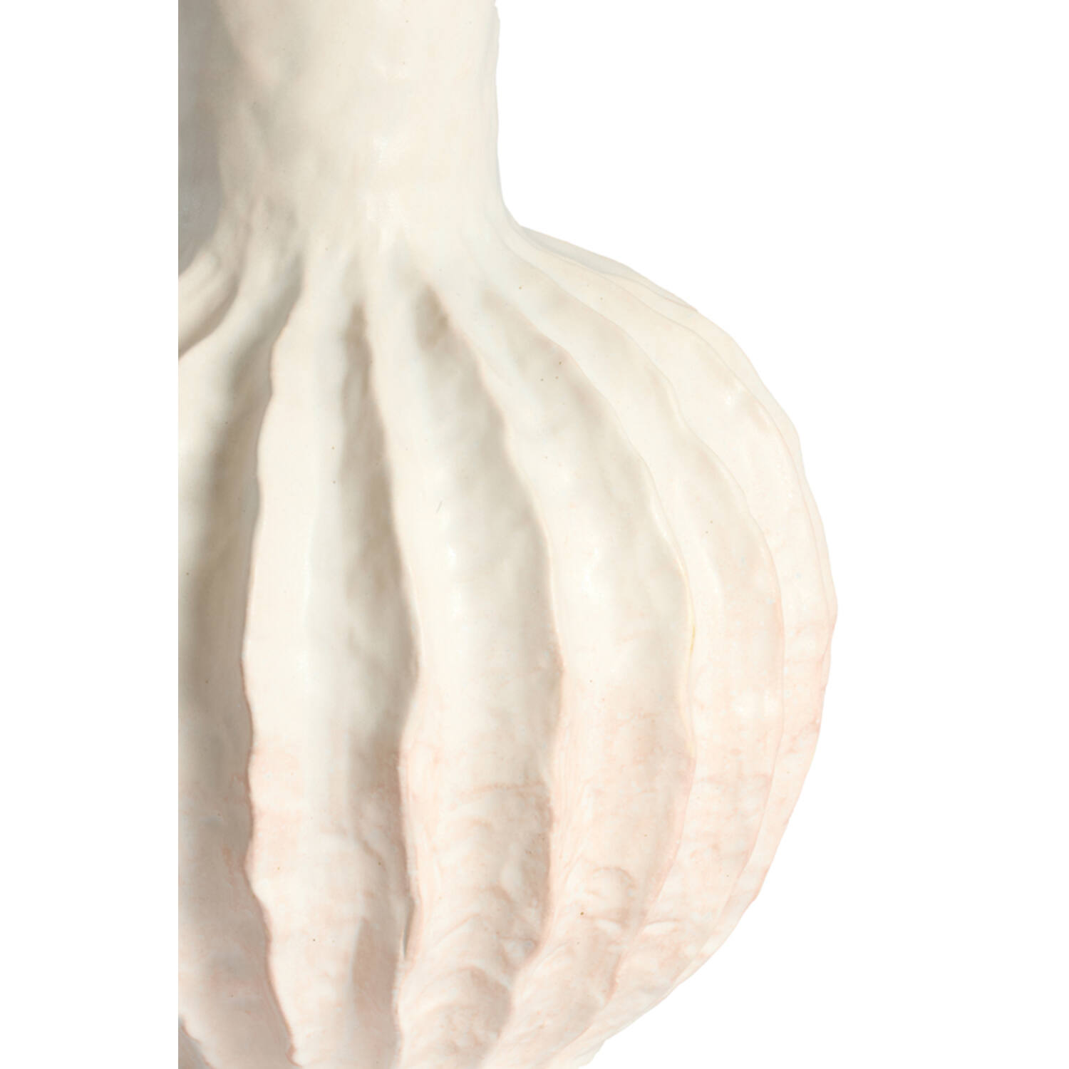 Vase deco Ø27x40,5 cm SENAGO ceramics cream
