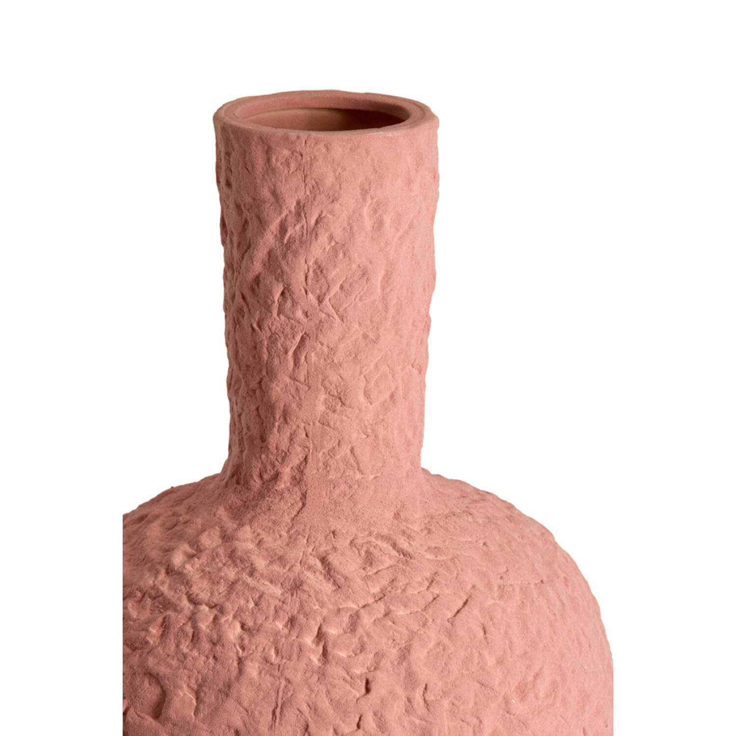 Vase deco Ø27x40 cm SACILE ceramics matt old pink