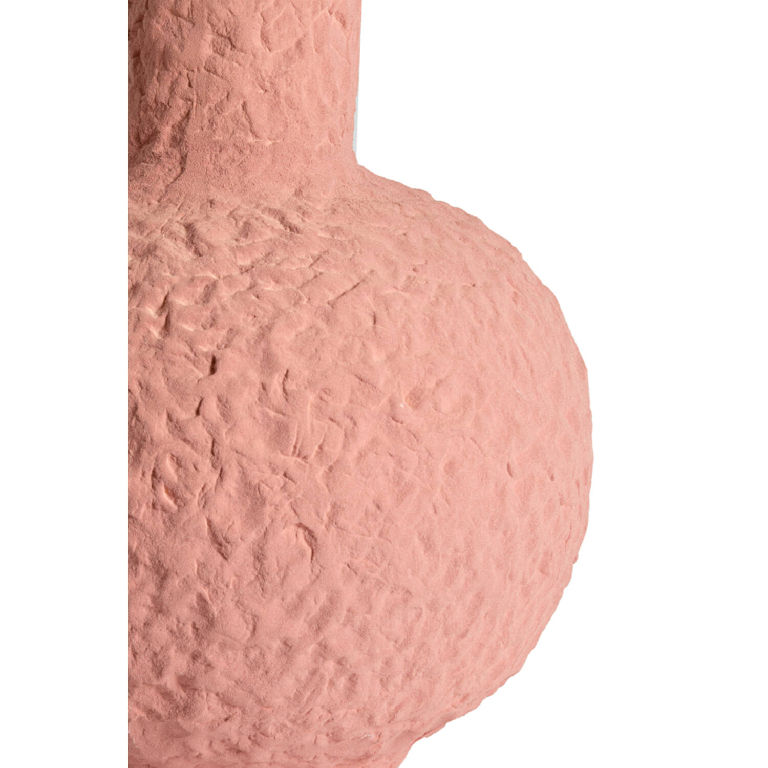 Vase deco Ø34x50 cm SACILE ceramics matt old pink