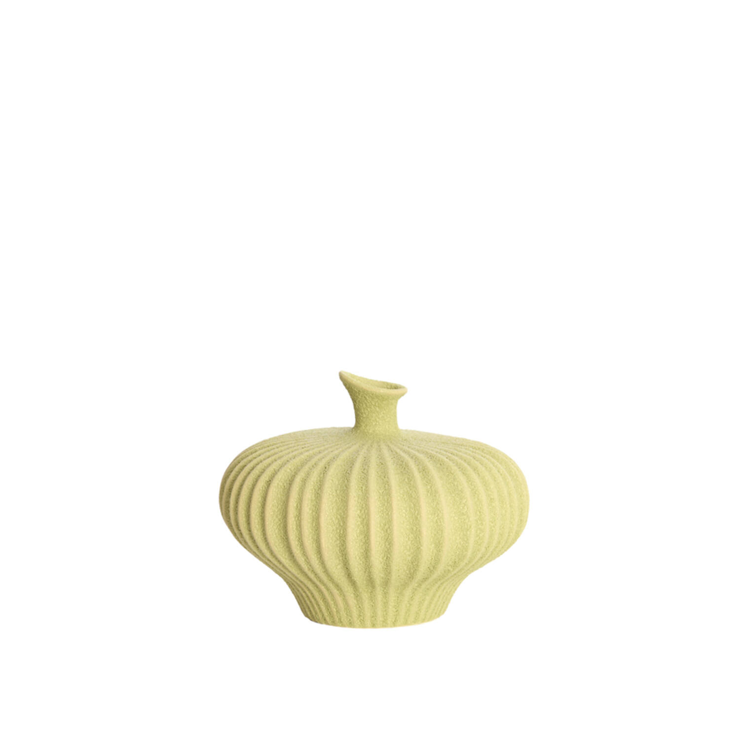 Vase deco 23x22,5x18 cm NEVANO matt green