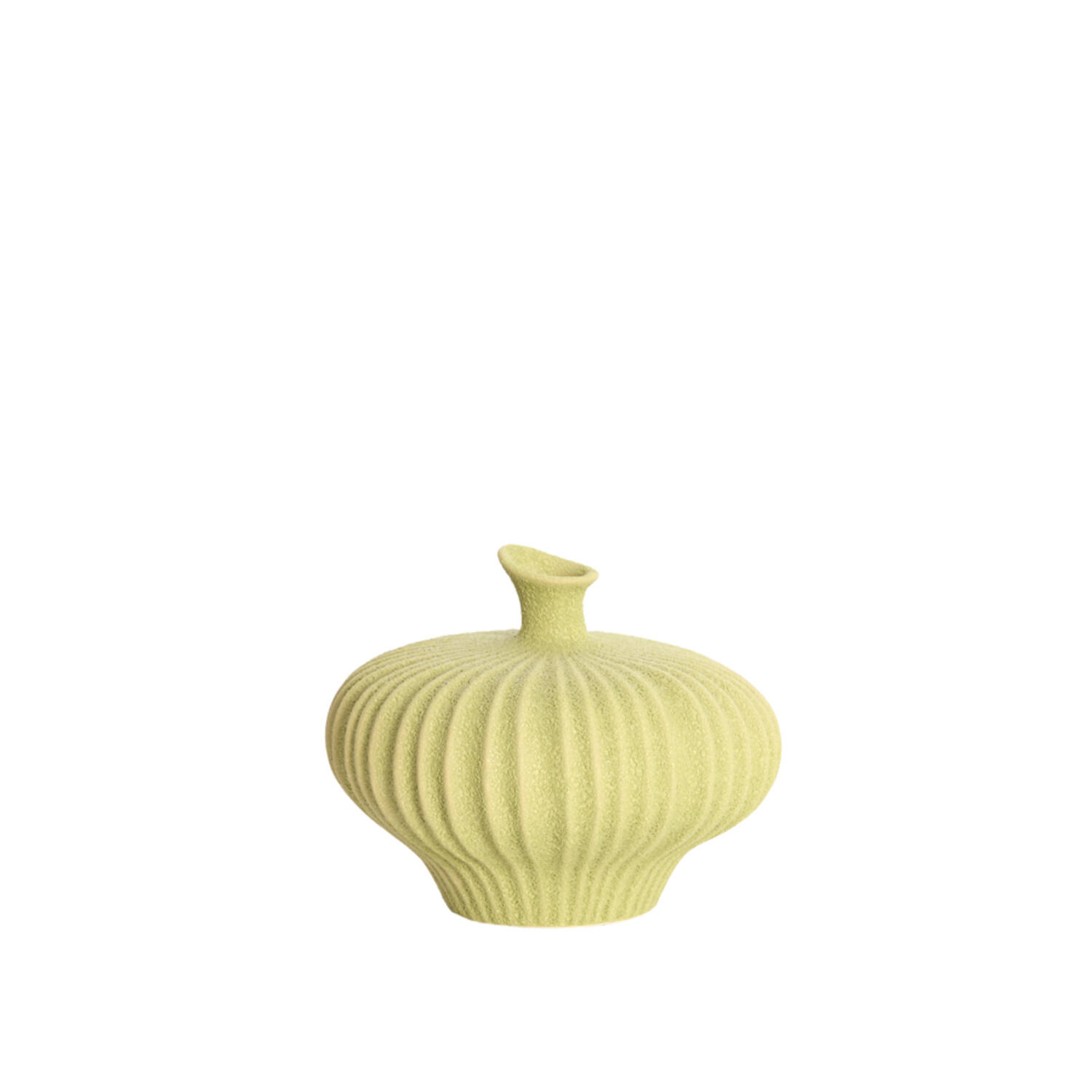 Vase deco 23x22,5x18 cm NEVANO matt green