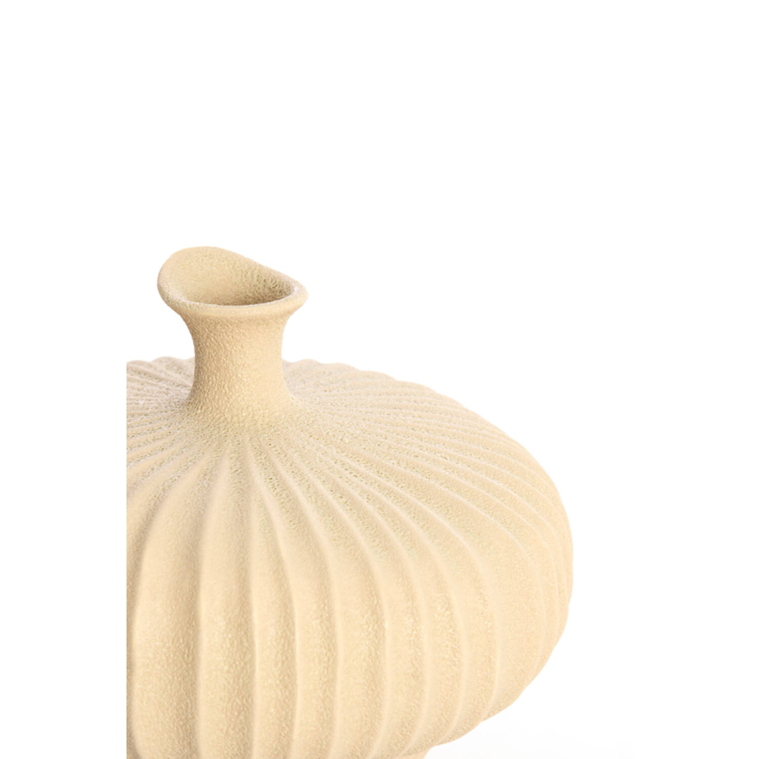 Vase deco 23x22,5x18 cm NEVANO matt peach