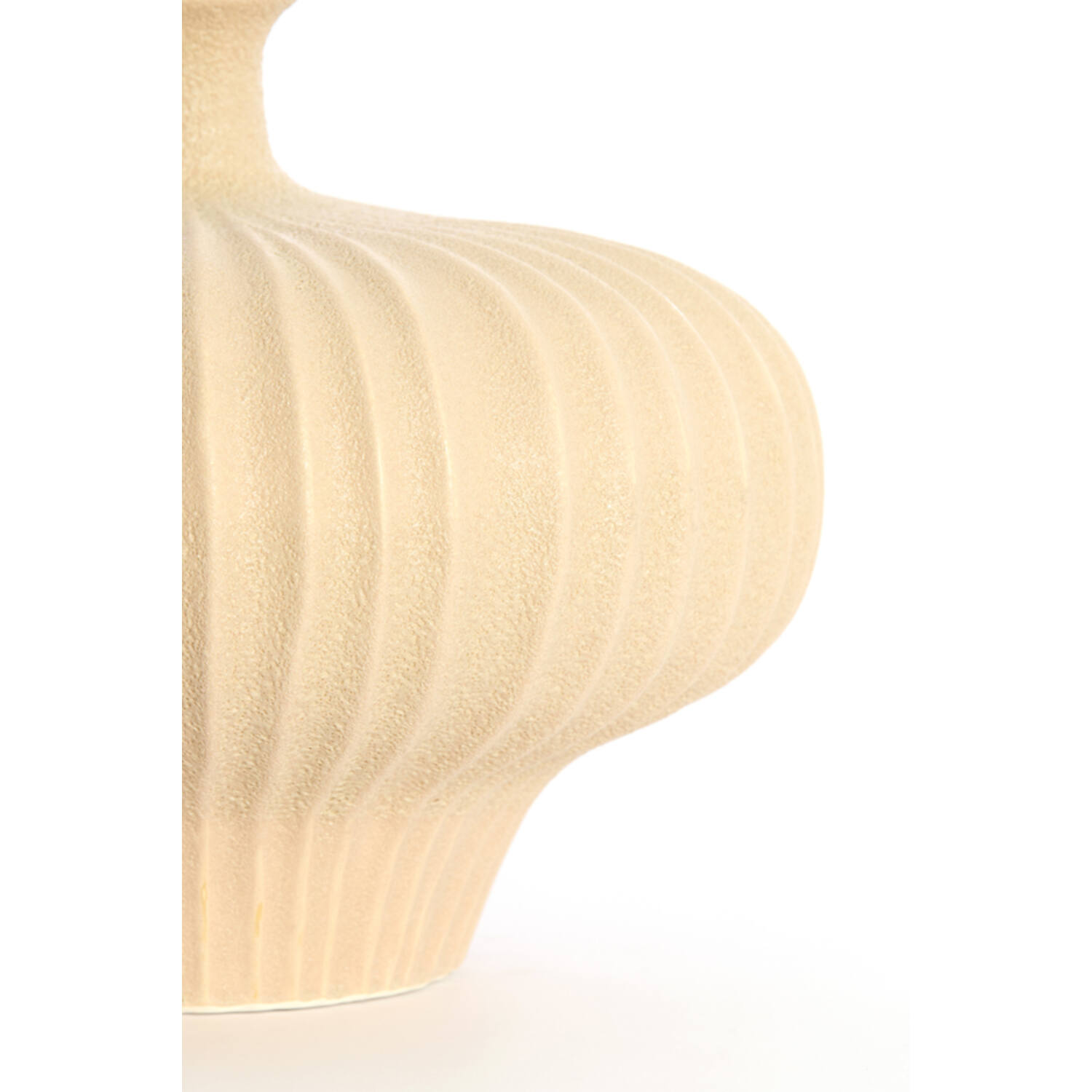 Vase deco 23x22,5x18 cm NEVANO matt peach