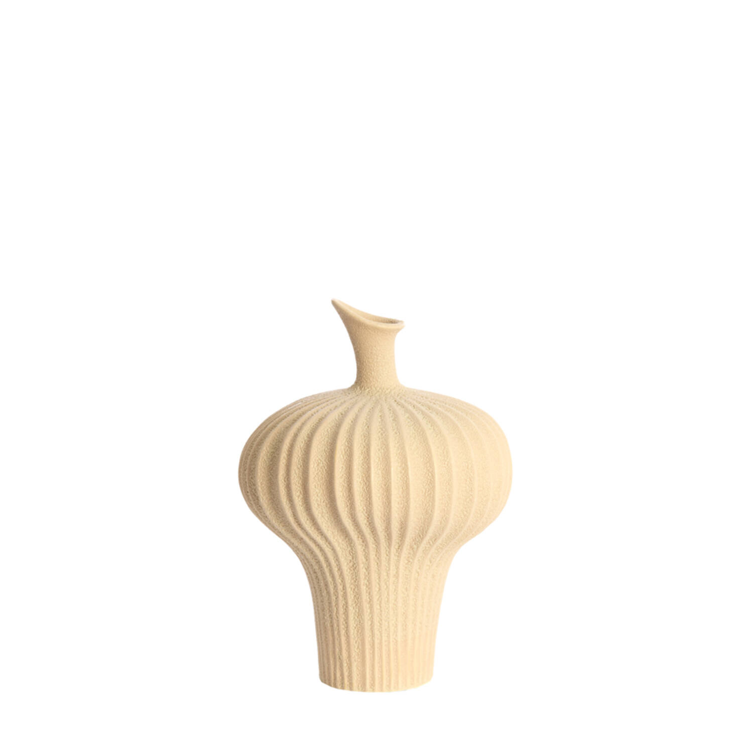 Vase deco 23x22x32,5 cm NEVANO matt peach