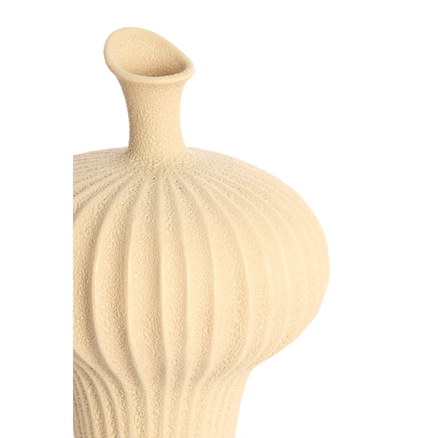 Vase deco 23x22x32,5 cm NEVANO matt peach