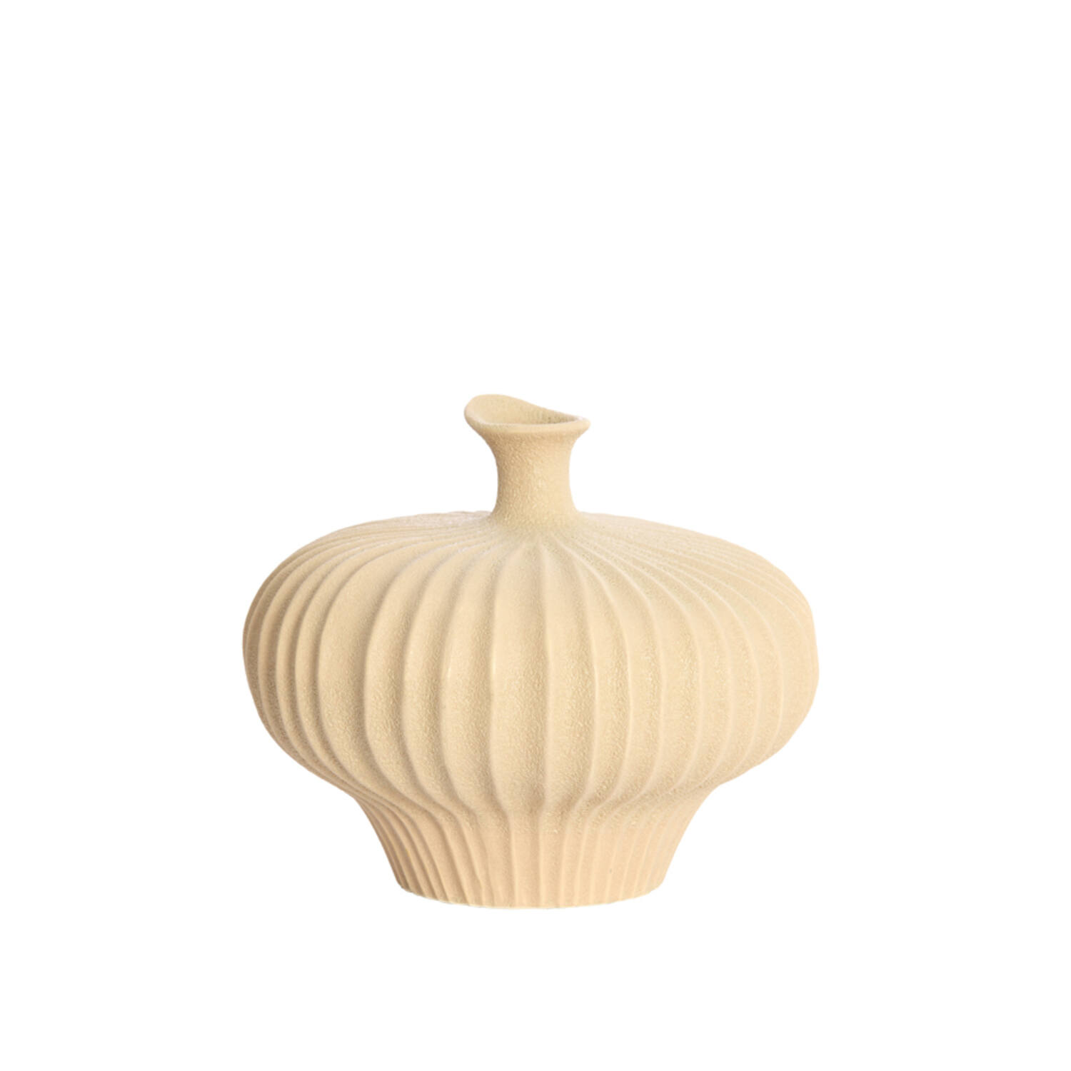 Vase deco 31x29,5x25,5 cm NEVANO matt peach