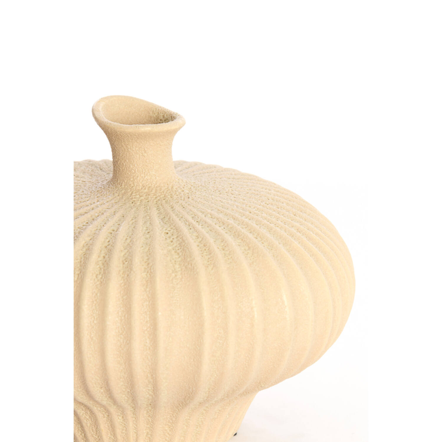 Vase deco 31x29,5x25,5 cm NEVANO matt peach