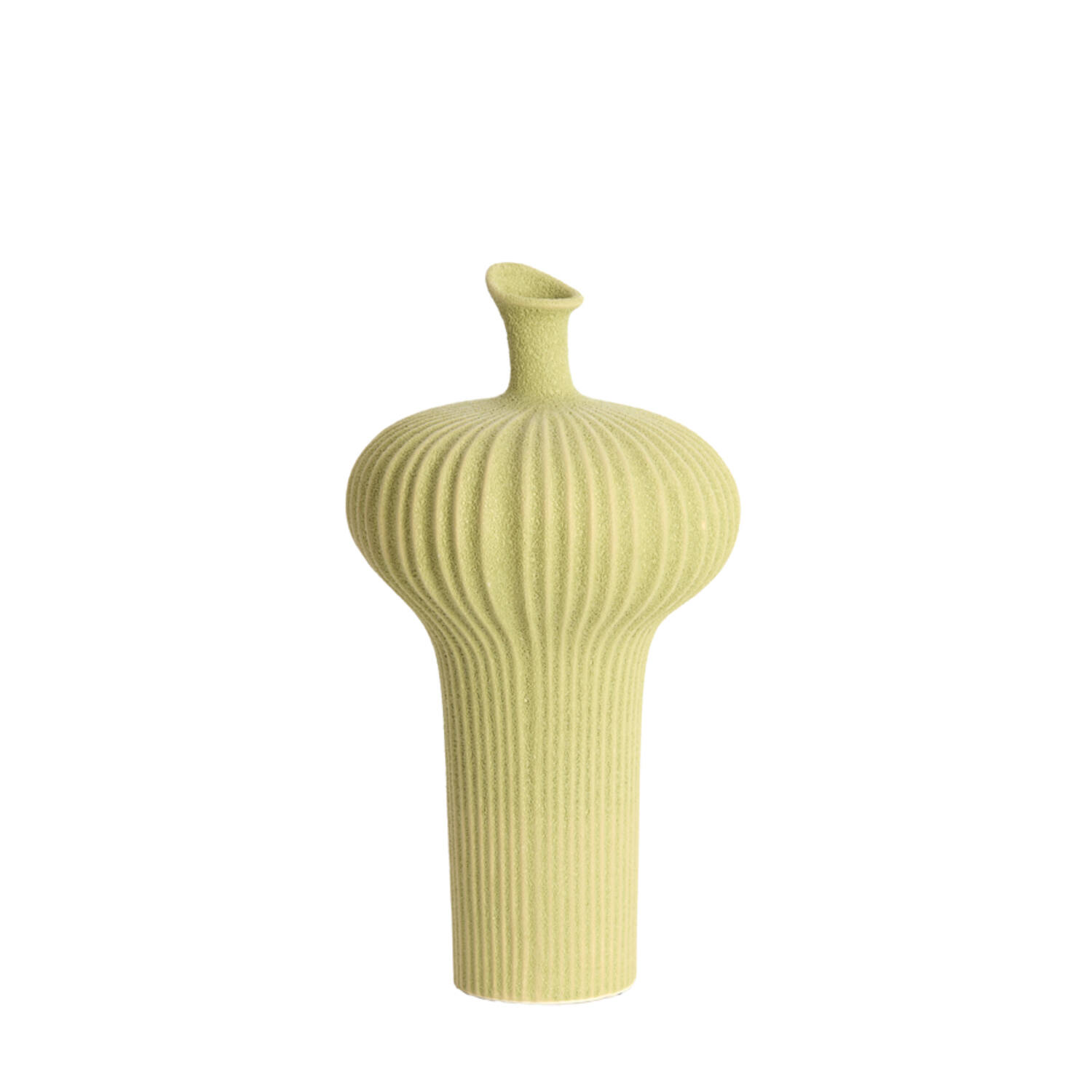 Vase deco Ø23,5x42,5 cm NEVANO matt green
