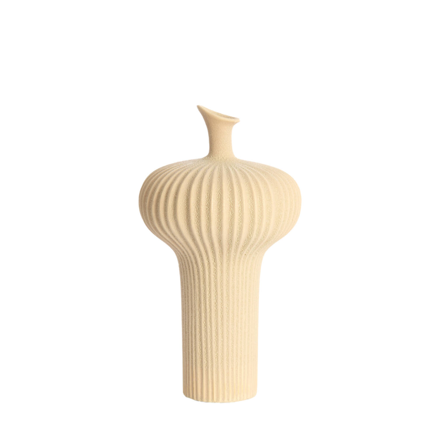 Vase deco Ø23,5x42,5 cm NEVANO matt peach