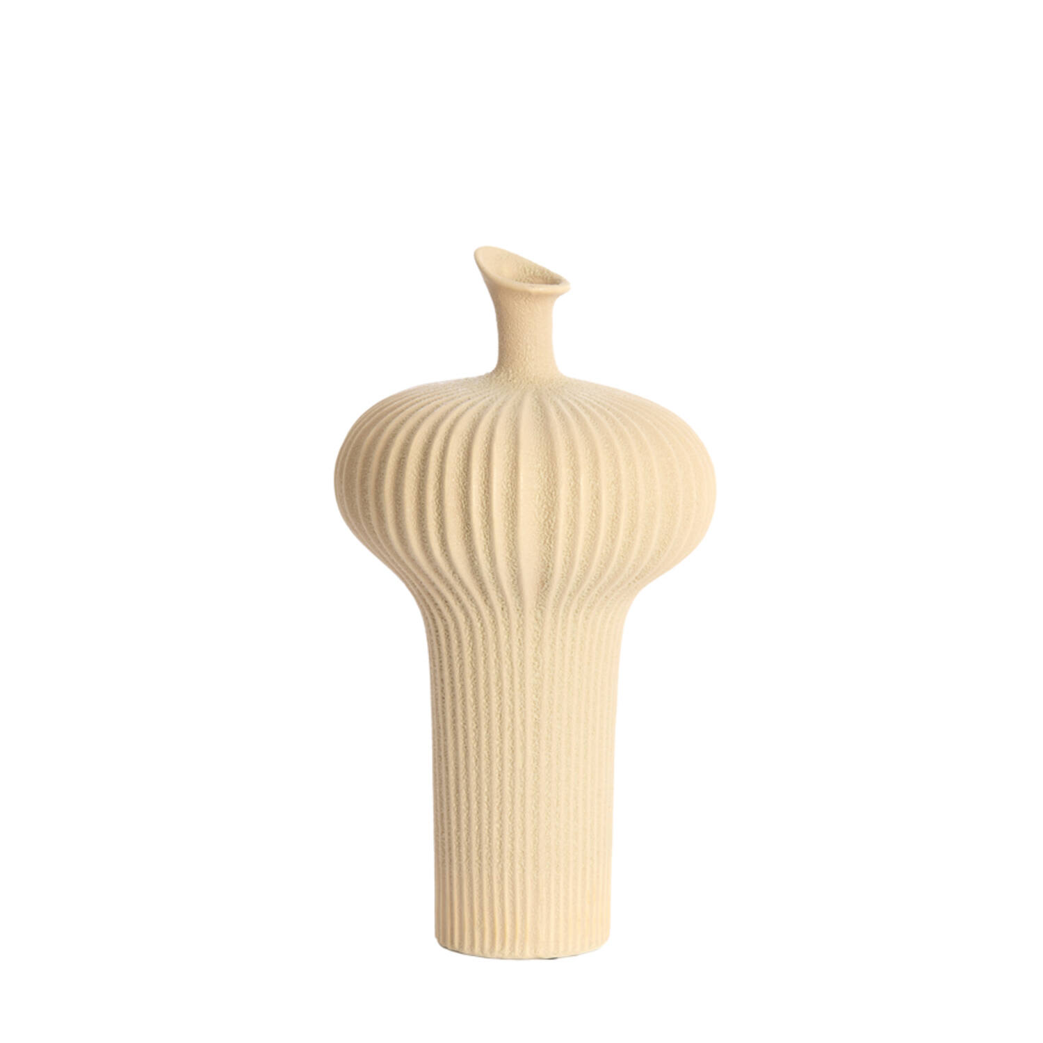 Vase deco Ø23,5x42,5 cm NEVANO matt peach
