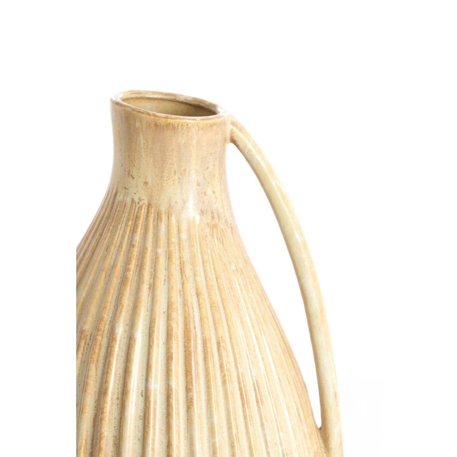 Vase deco 25,5x23x39,5 cm FORLA ceramics cream+orange-brown