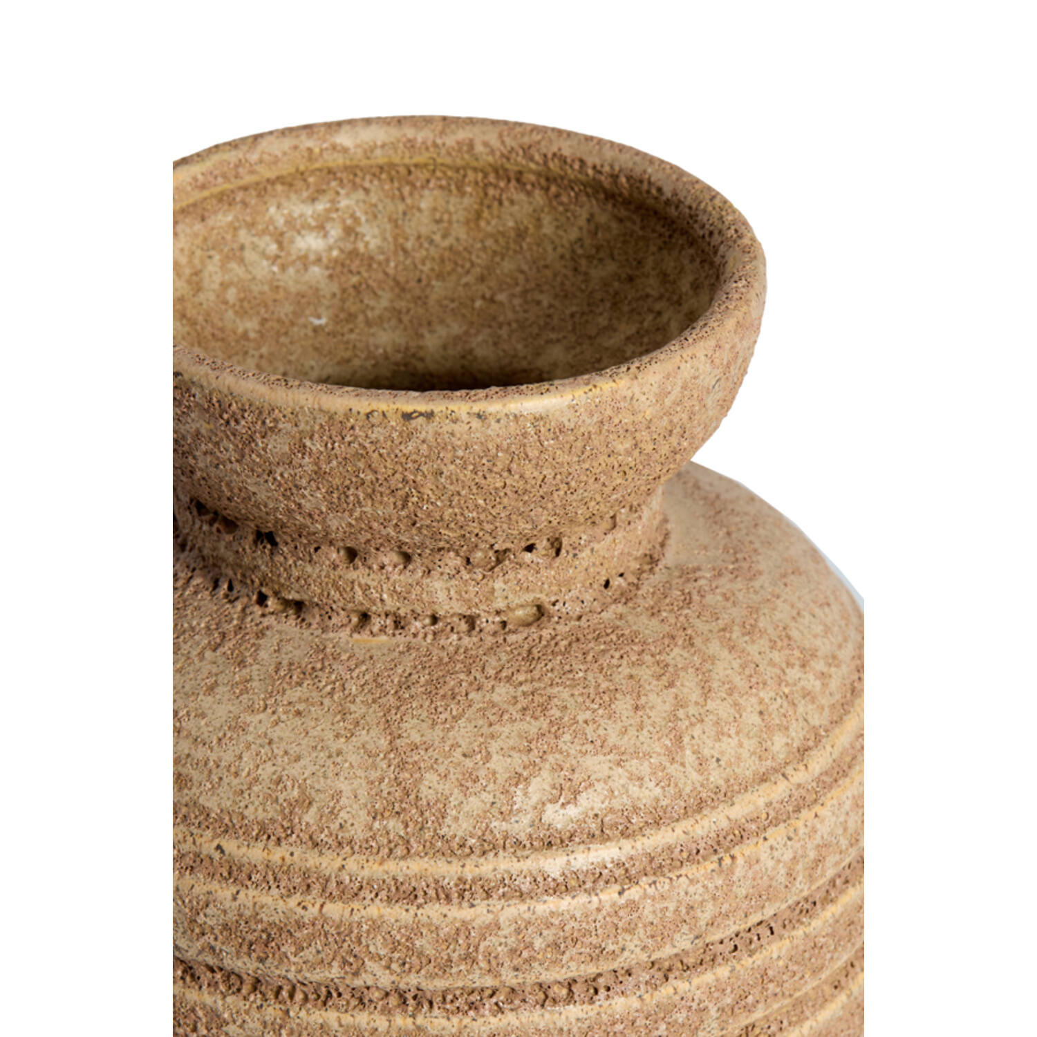 Vase deco Ø16,5x20 cm ARPINO ceramics matt light brown