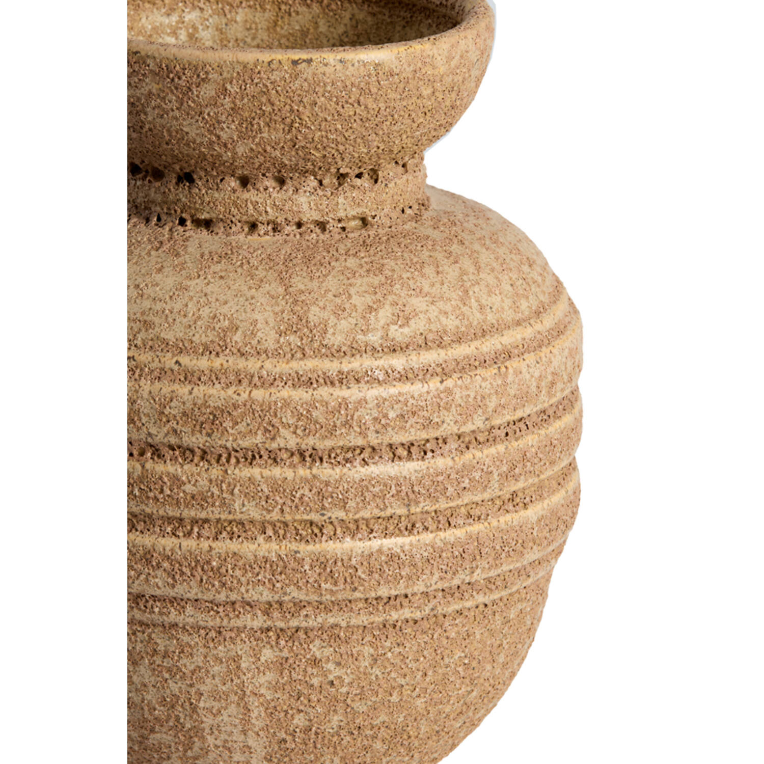 Vase deco Ø16,5x20 cm ARPINO ceramics matt light brown
