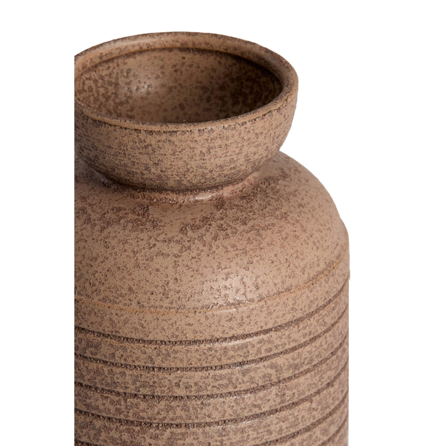Vase deco Ø17x26 cm ARPINO ceramics matt dark brown