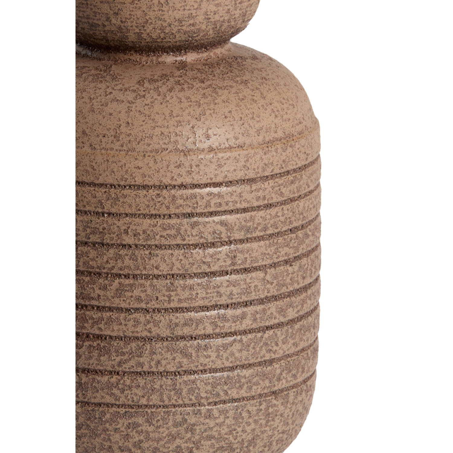 Vase deco Ø17x26 cm ARPINO ceramics matt dark brown