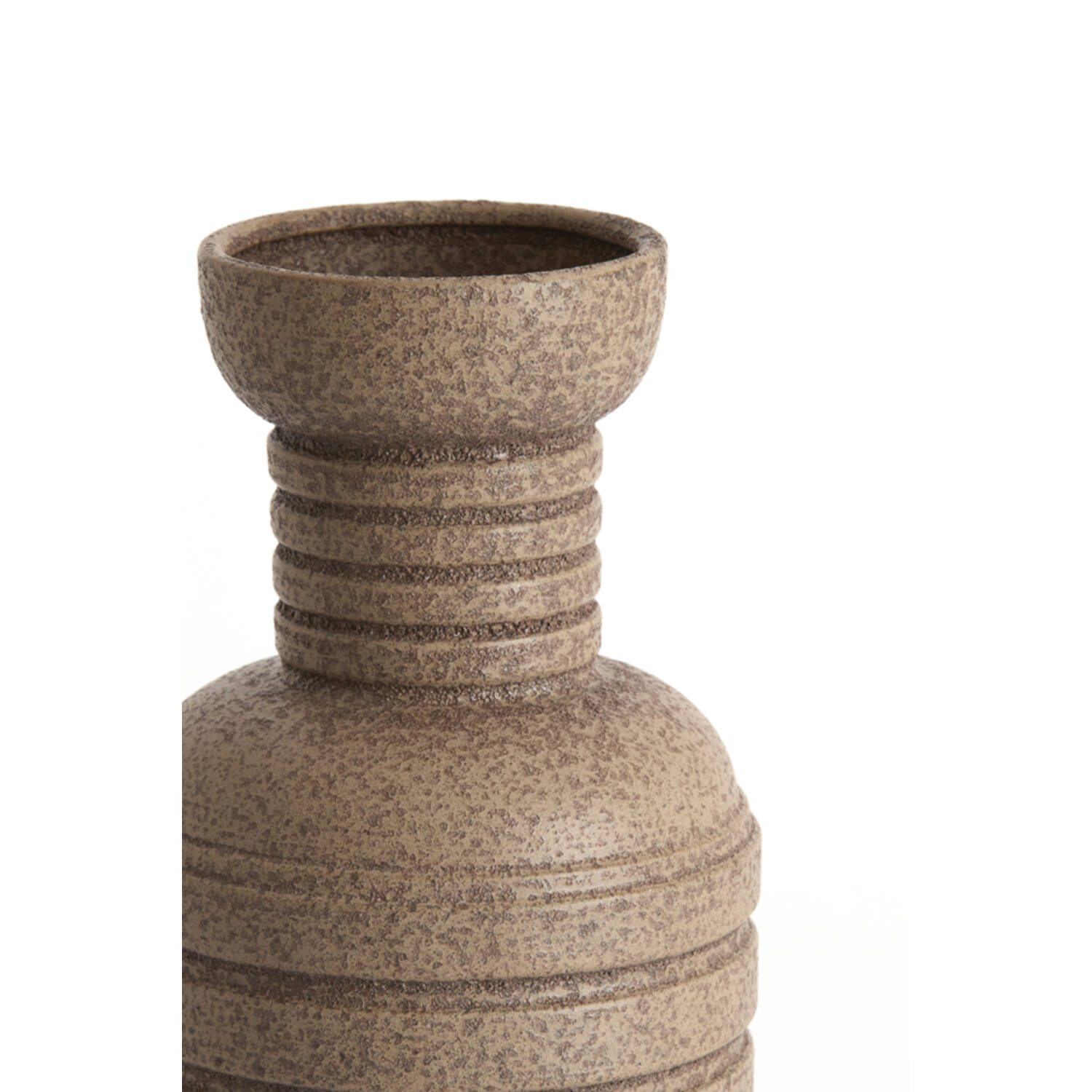 Vase deco Ø20x43 cm ARPINO ceramics matt dark brown
