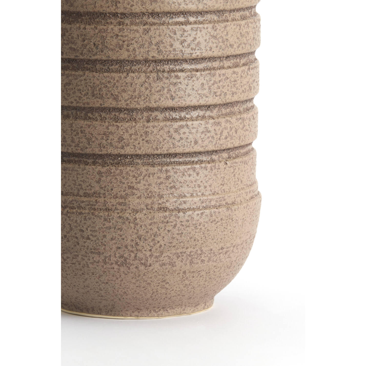 Vase deco Ø20x43 cm ARPINO ceramics matt dark brown