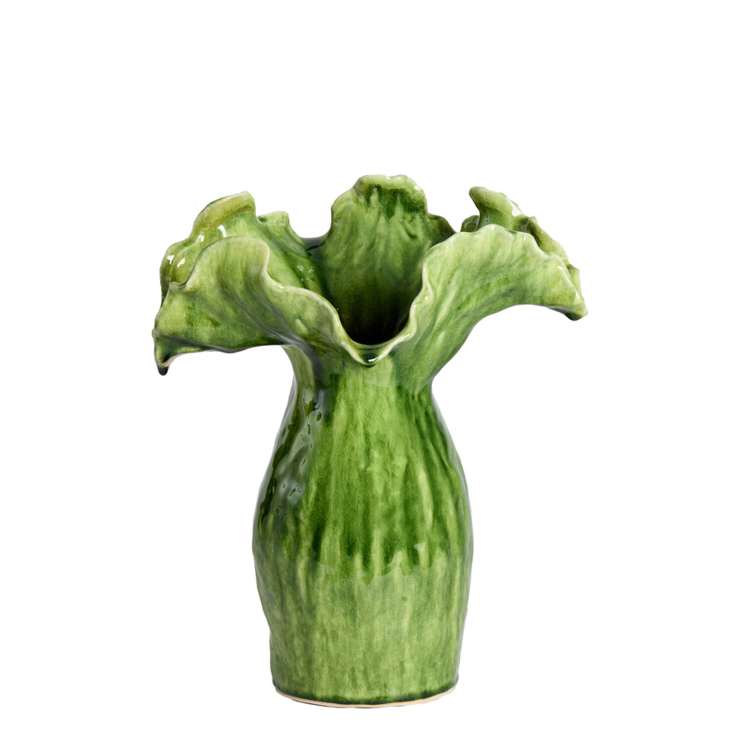 Vase deco 35,5x28x42 cm VIVEIRO ceramics green