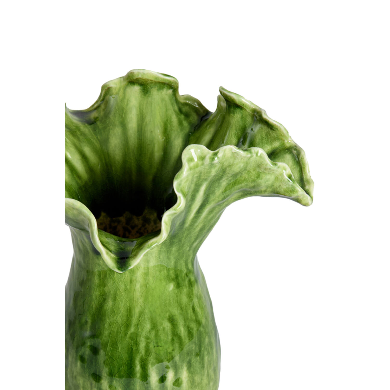 Vase deco 35,5x28x42 cm VIVEIRO ceramics green