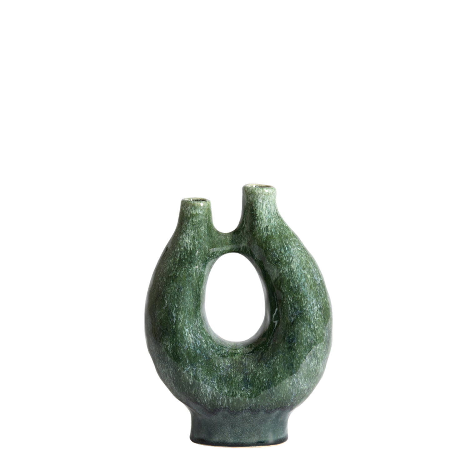 Vase deco 21,5x11,5x30 cm KATHA ceramics petrol