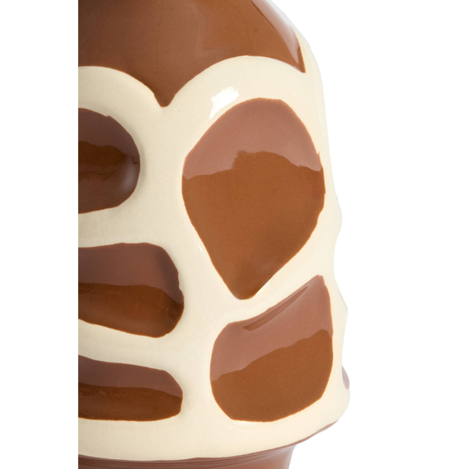 Vase deco Ø15x24 cm SINICE brown+cream