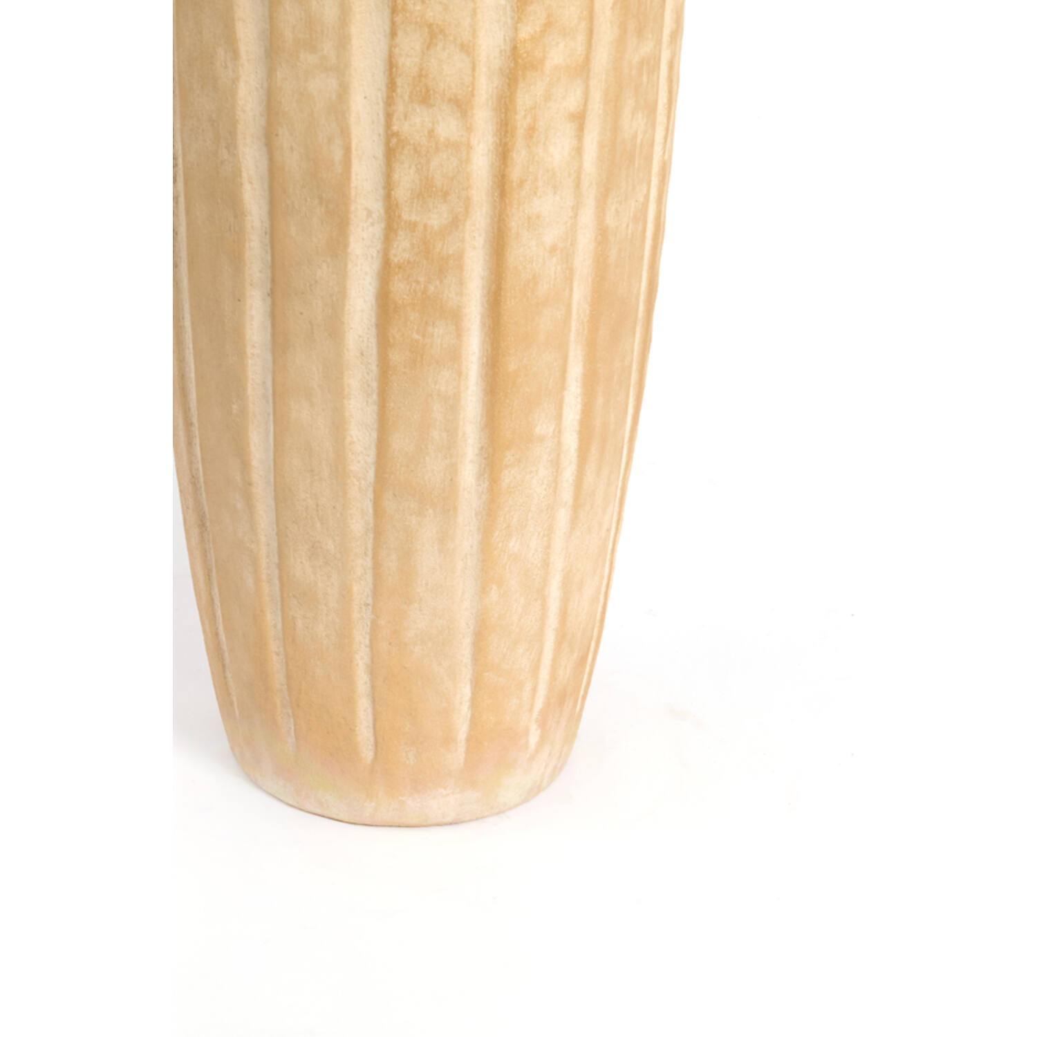 Vase deco Ø22,5x74 cm AYNA ceramics sand+gold