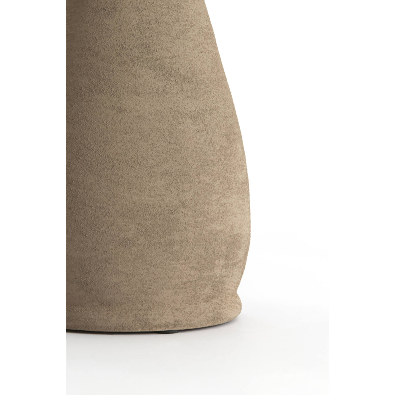 Vase deco Ø13x34 cm YECLA ceramics taupe