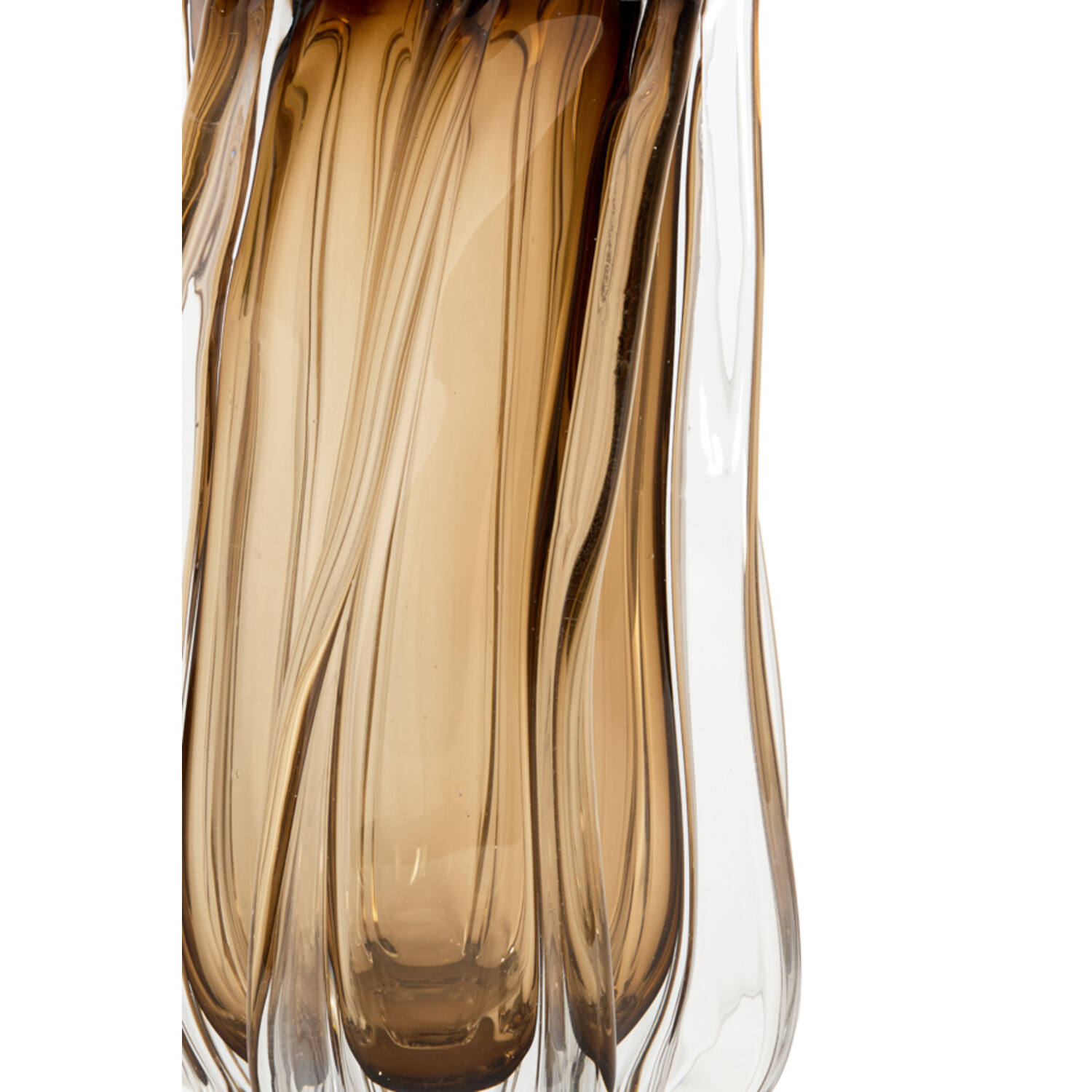 Vase Ø19x31 cm MIROLA glass brown