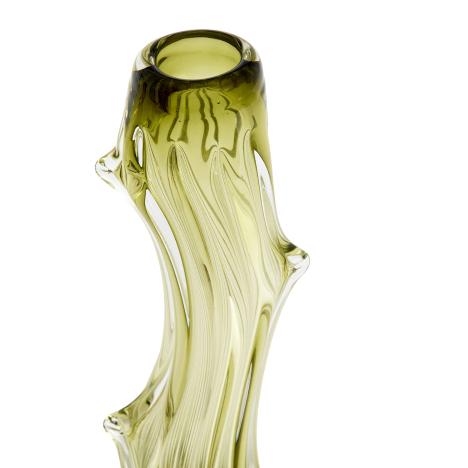 Vase 12x10x35 cm ARTENARA glass light green