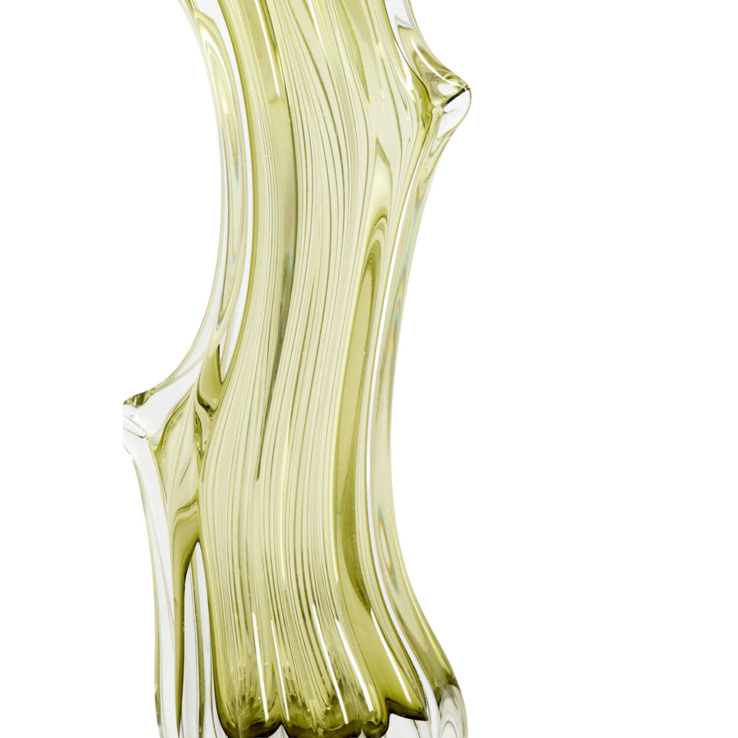 Vase 12x10x35 cm ARTENARA glass light green