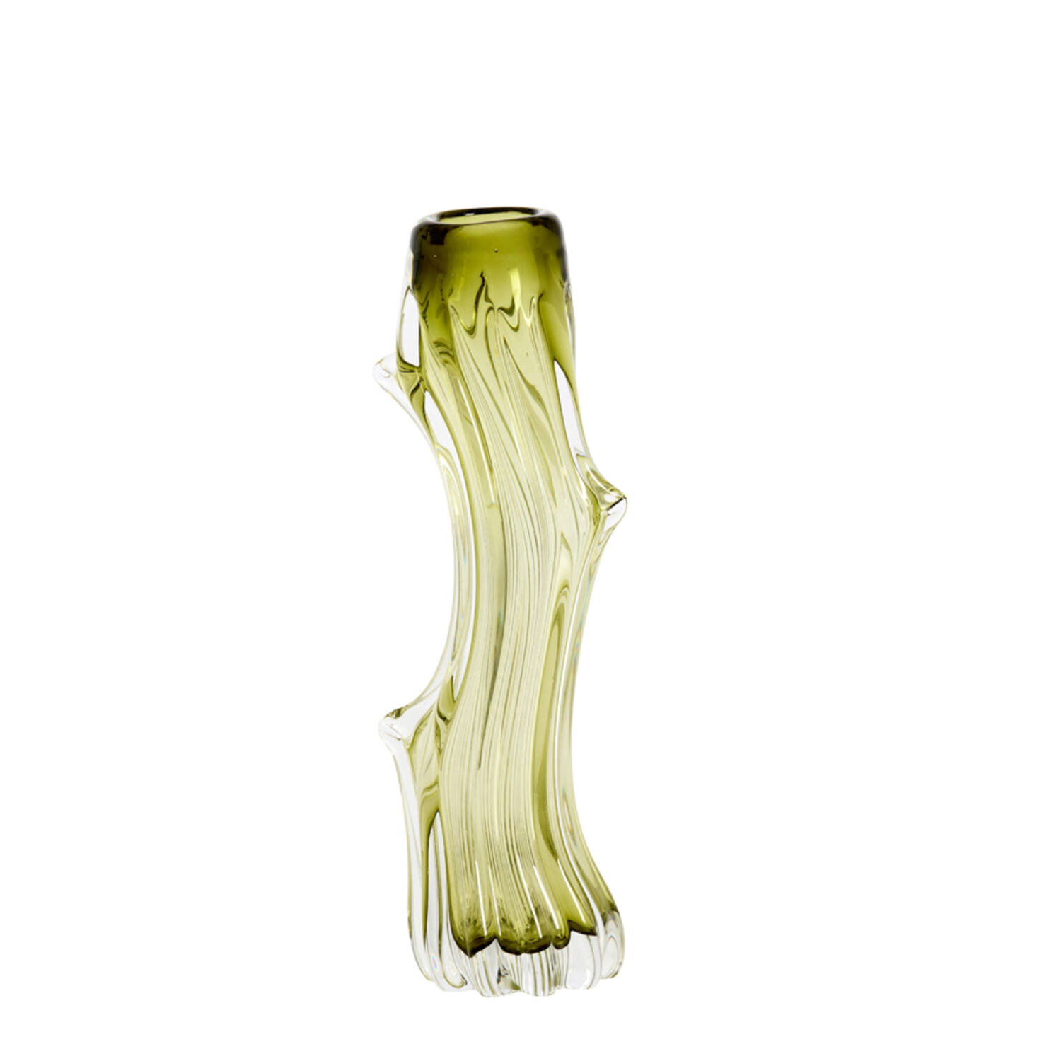 Vase 13x11,5x40 cm ARTENARA glass light green