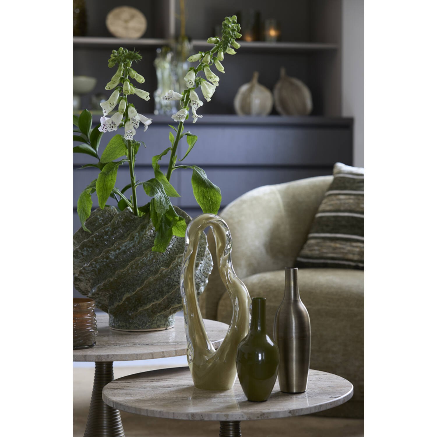 Vase deco Ø7x24 cm JAVIER antique bronze