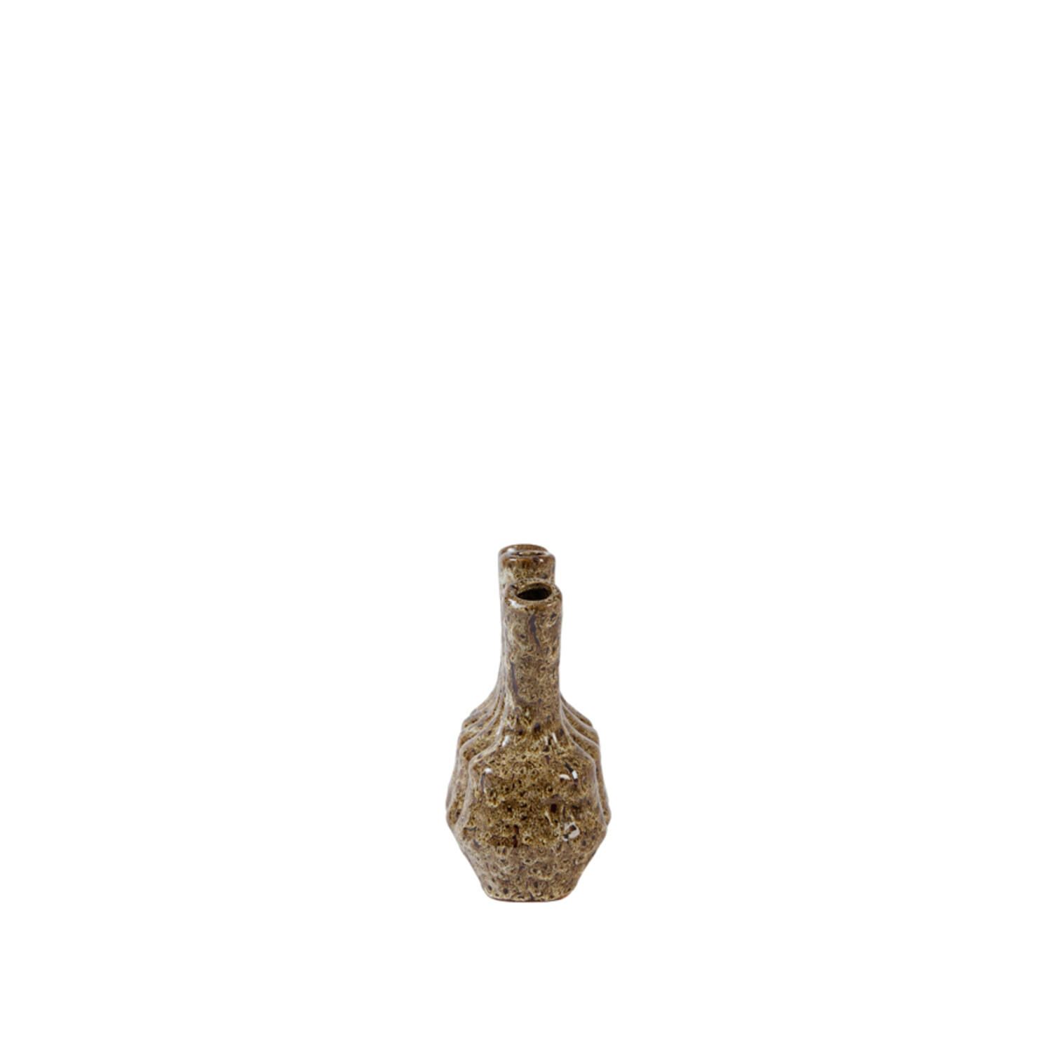 Vase deco 29x13,5x25 cm TUNARI ceramics cream-brown