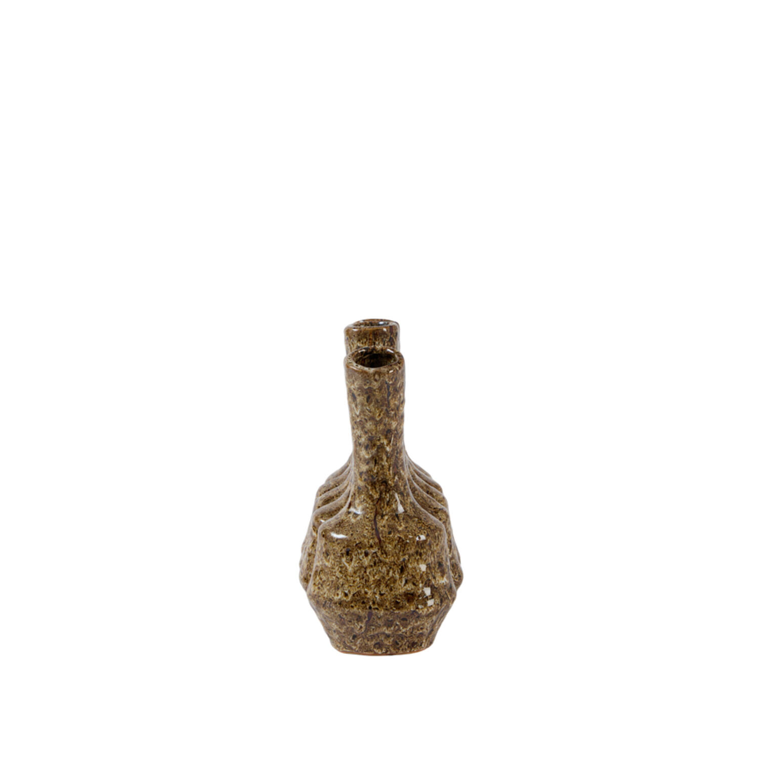 Vase deco 37x18,5x34 cm TUNARI ceramics cream-brown