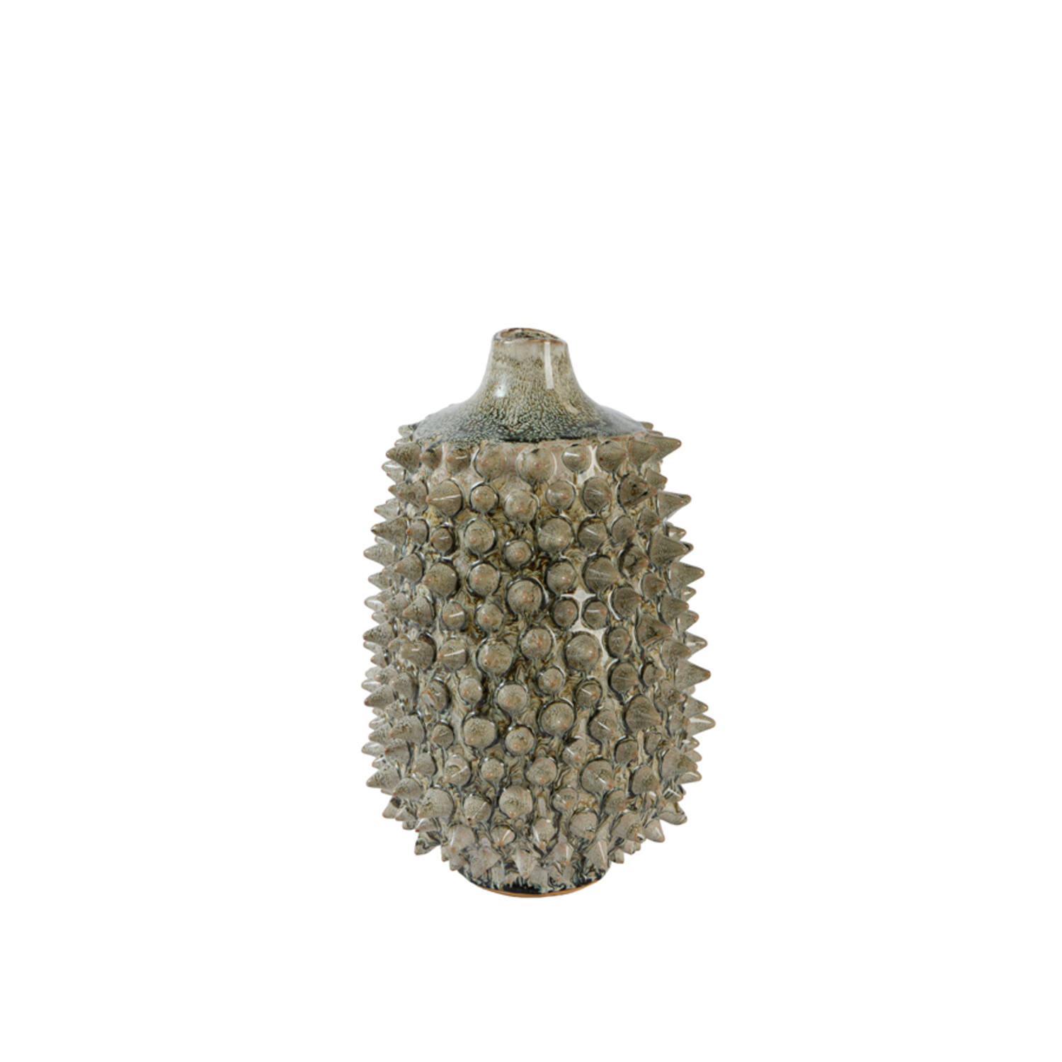 Vase deco Ø22,5x35,5 cm PIATRA ceramics taupe+grey-blue