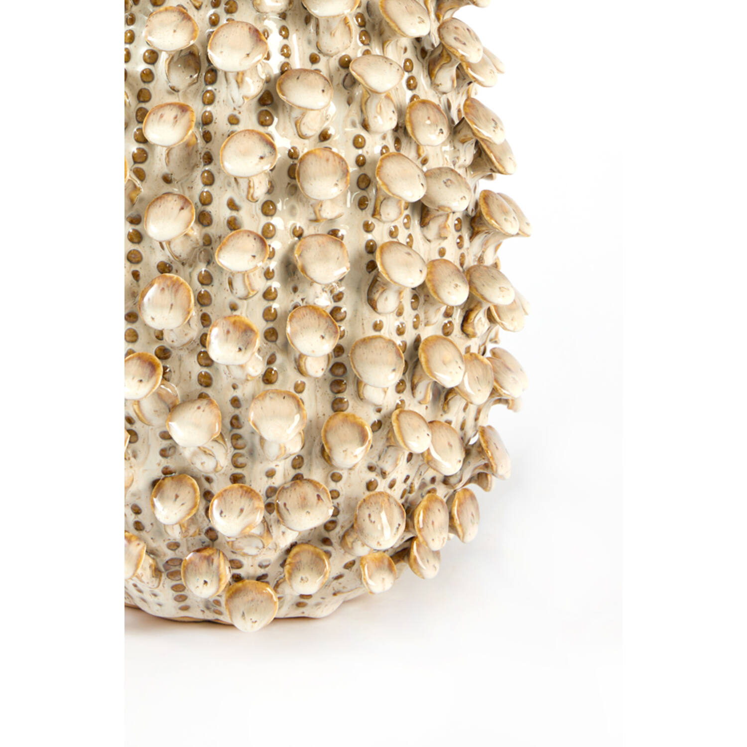 Vase deco Ø25x35 cm RUNCU ceramics cream-sand