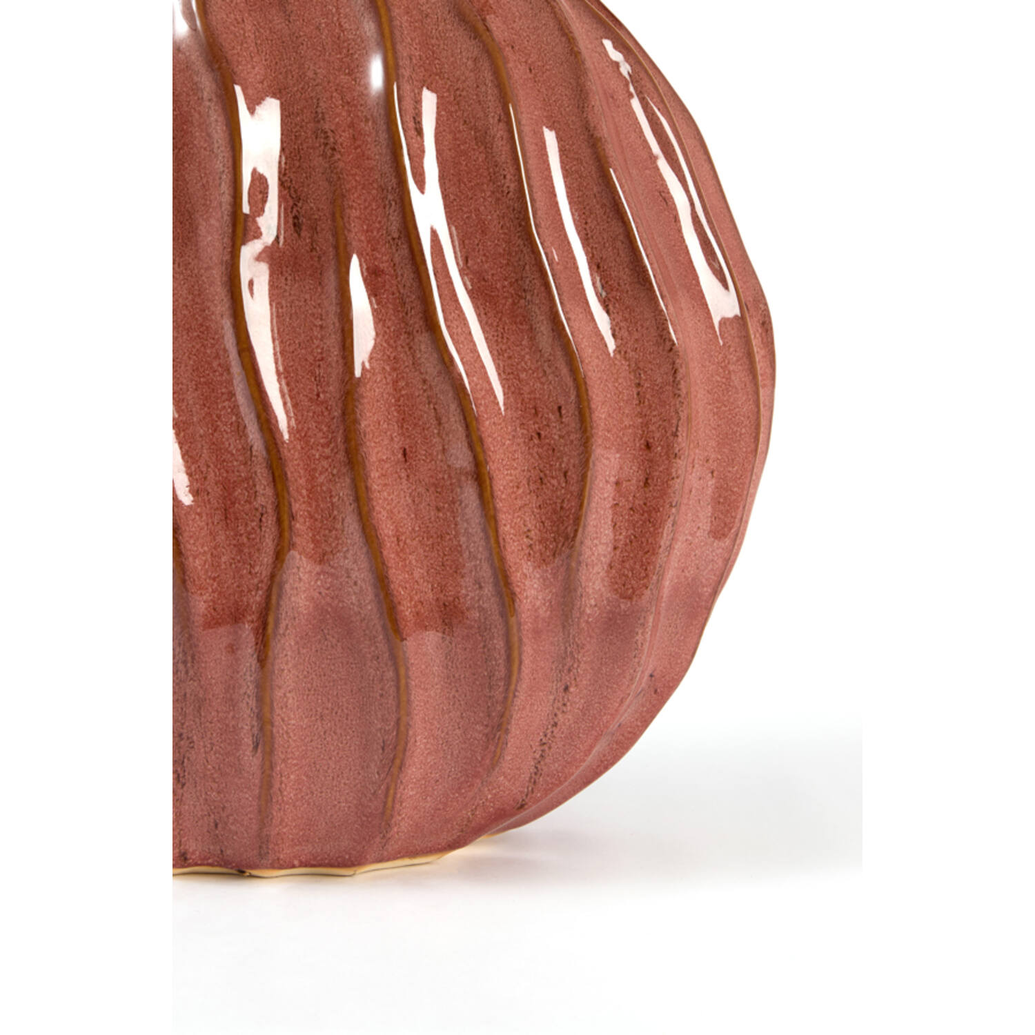 Vase deco 25x14x27 cm PODURI ceramics dark pink
