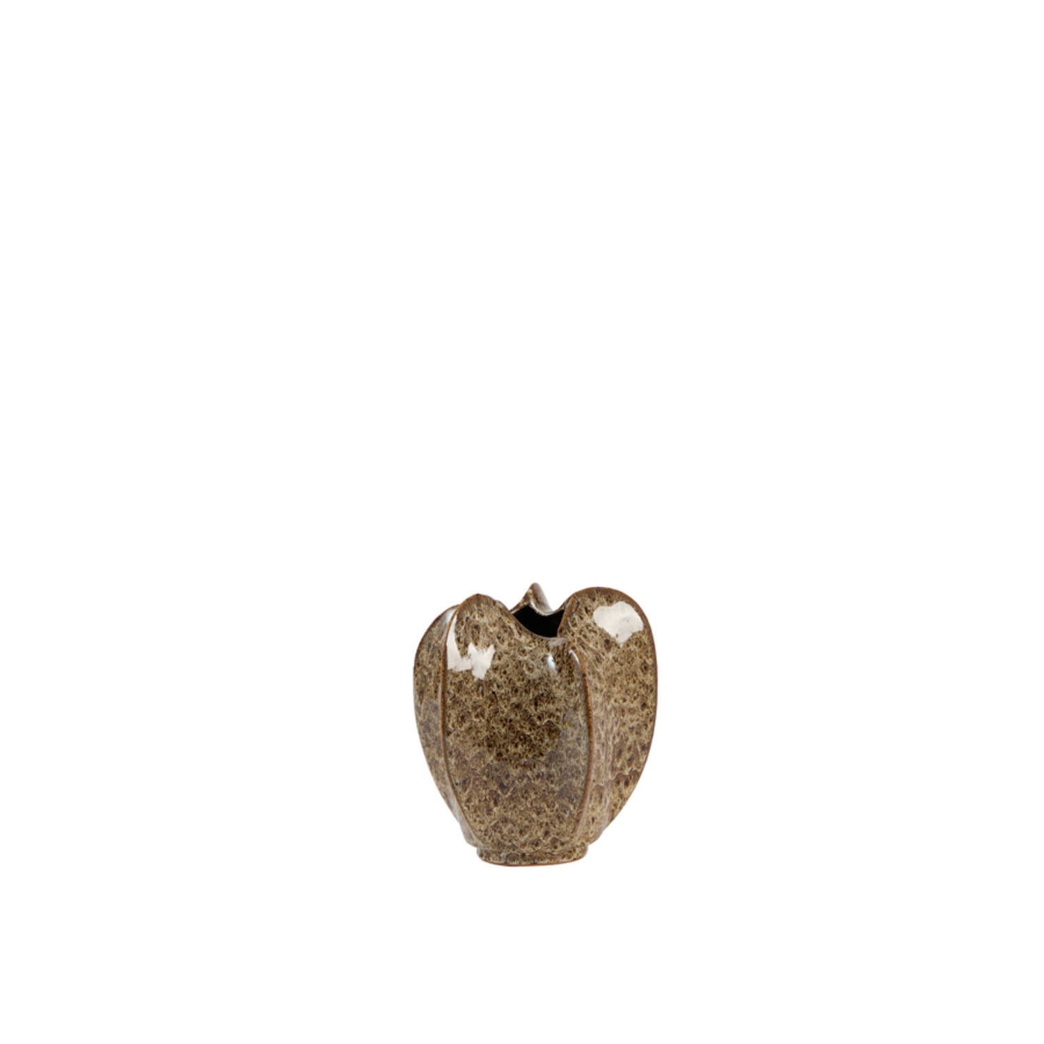 Vase deco Ø21x25 cm TOPITA ceramics cream-brown