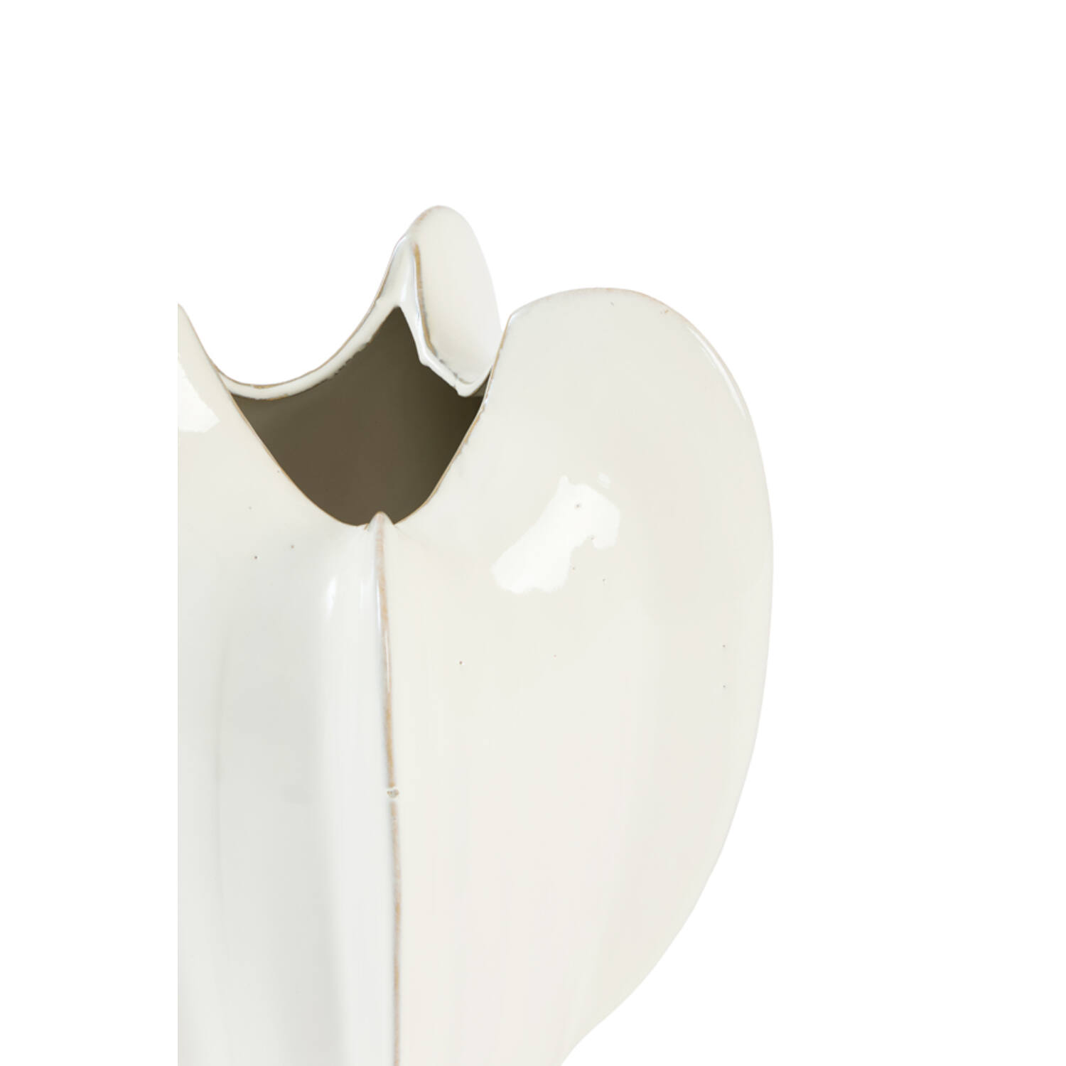 Vase deco Ø21x25 cm TOPITA ceramics white