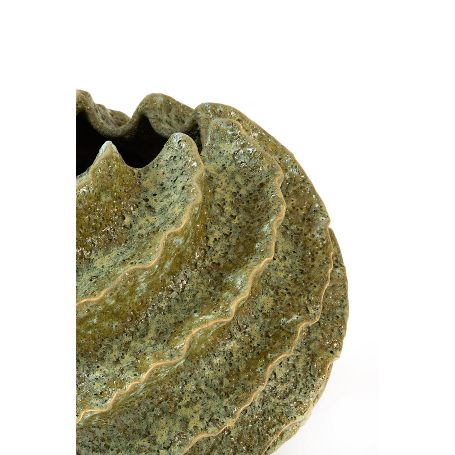 Vase deco Ø28,5x24,5 cm MARZINO ceramics mint green