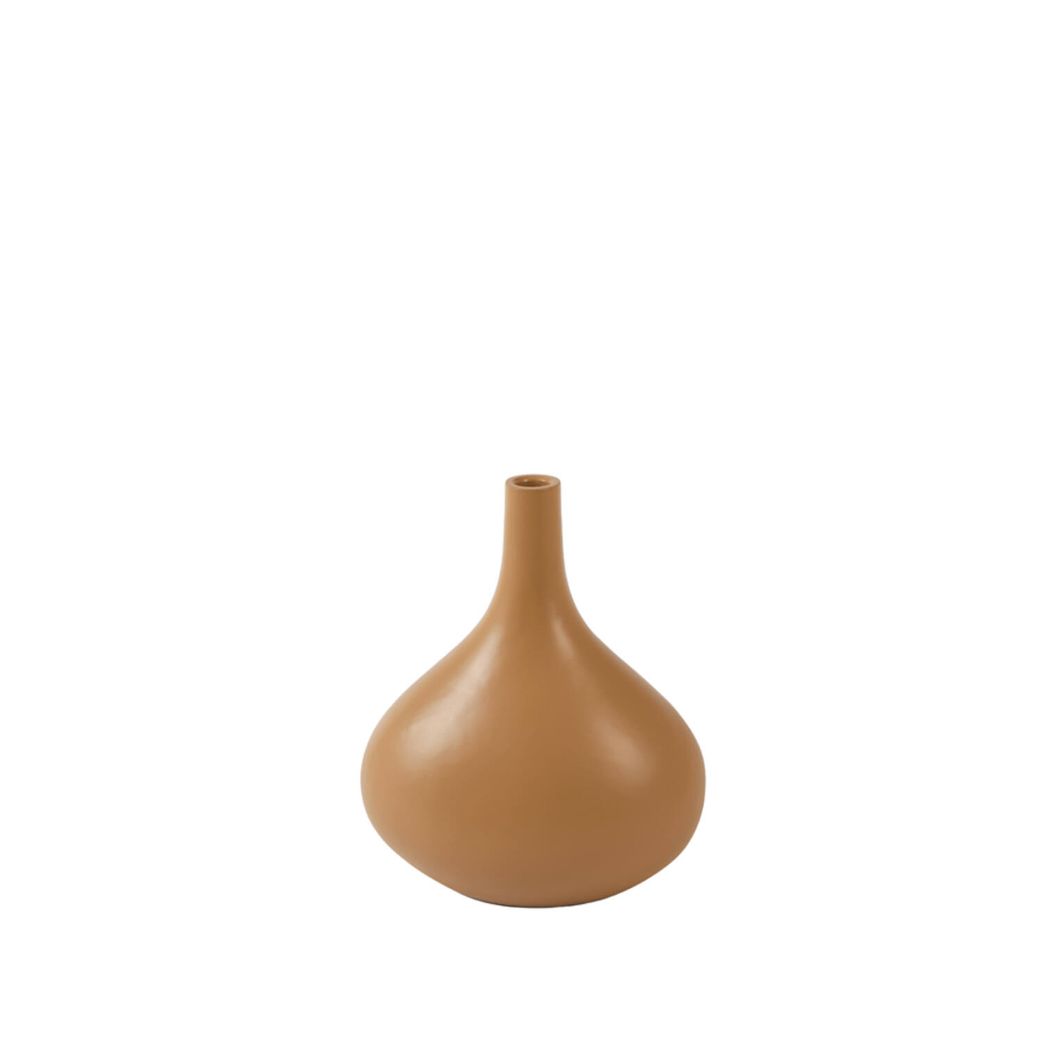 Vase deco 24,5x16,5x30,5 cm LINETA caramel-sand