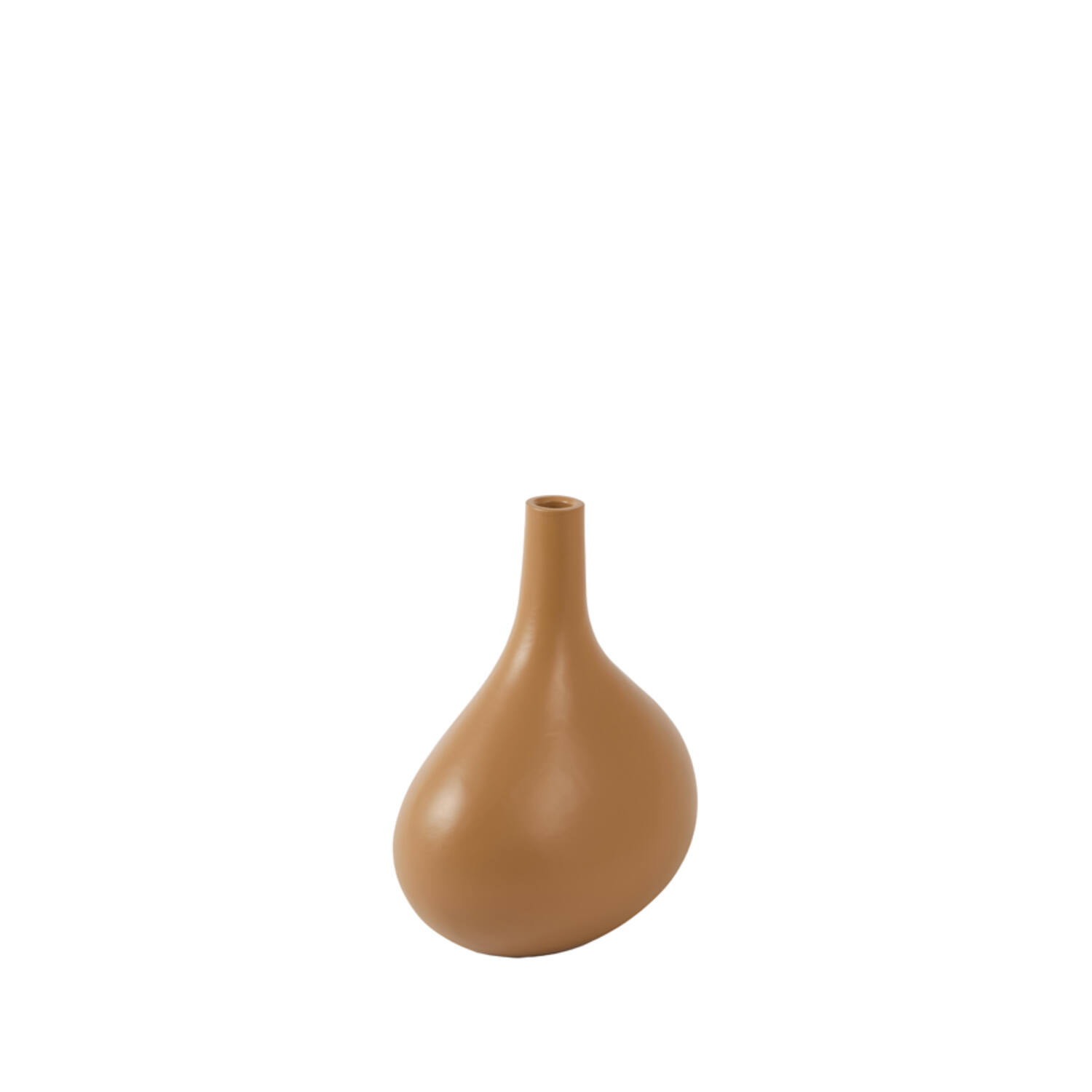 Vase deco 24,5x16,5x30,5 cm LINETA caramel-sand