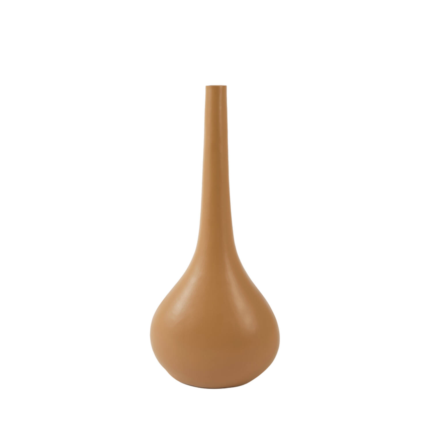 Vase deco 24,5x16,5x55 cm LINETA caramel-sand
