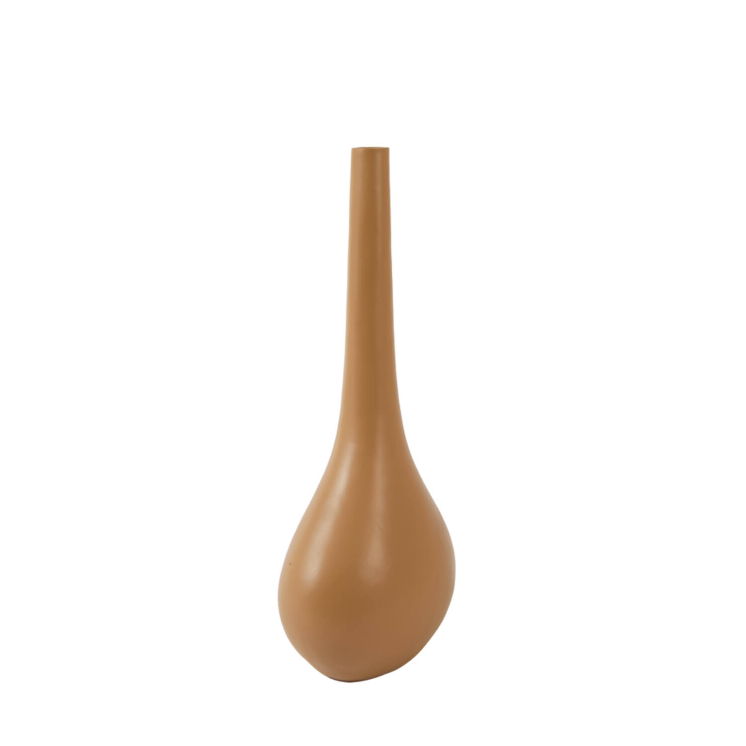 Vase deco 24,5x16,5x55 cm LINETA caramel-sand