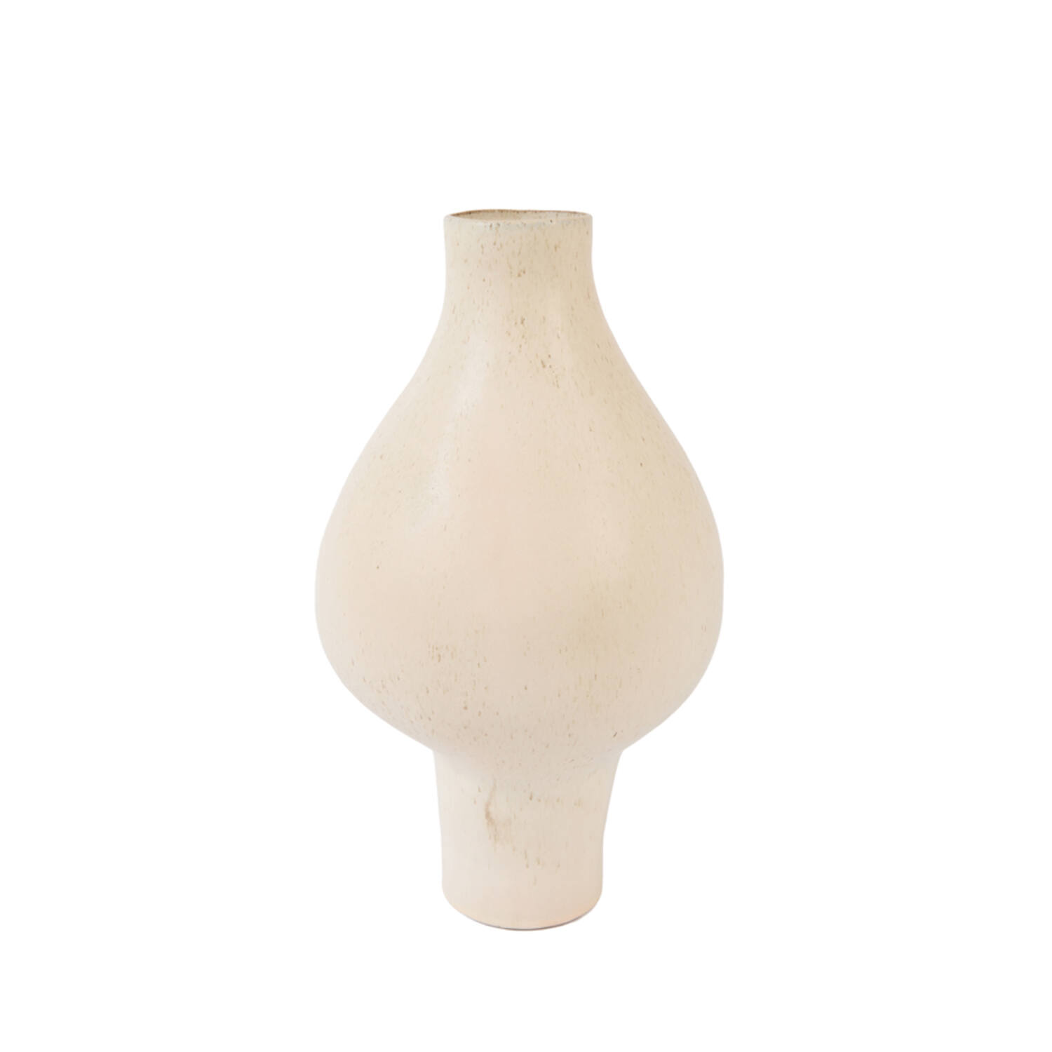 Vase deco Ø24x40,5 cm ZAROTI ceramics cream