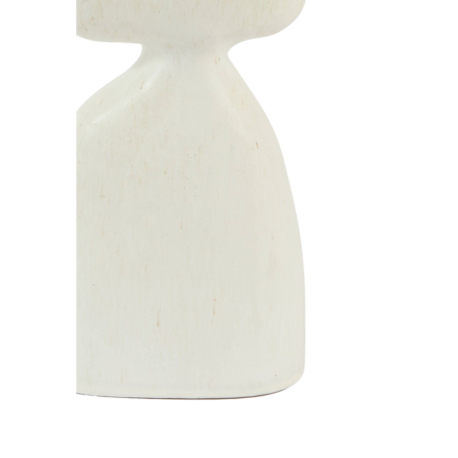 Vase deco 16x9,5x32 cm DAVITO ceramics cream