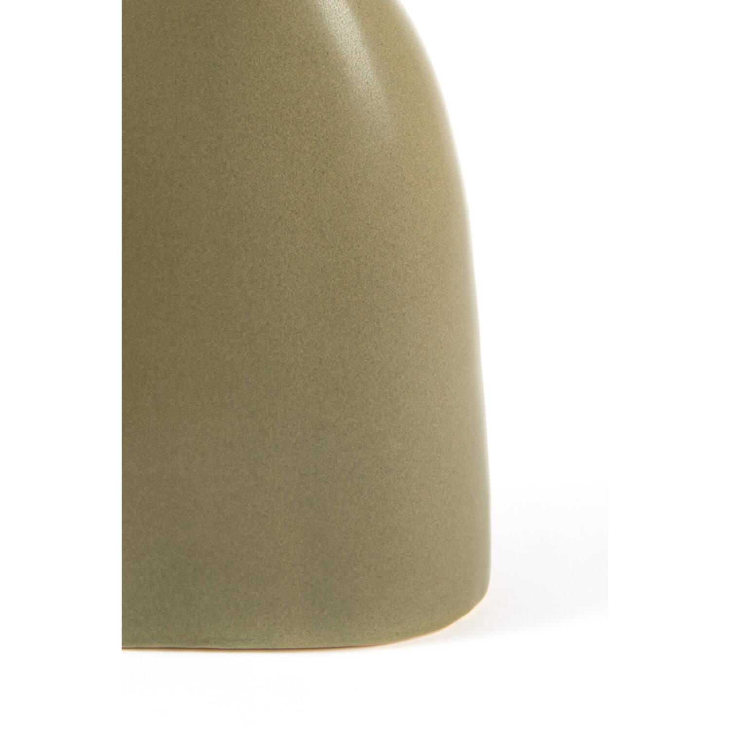 Vase deco 22,5x14x41 cm DAVITO ceramics olive green