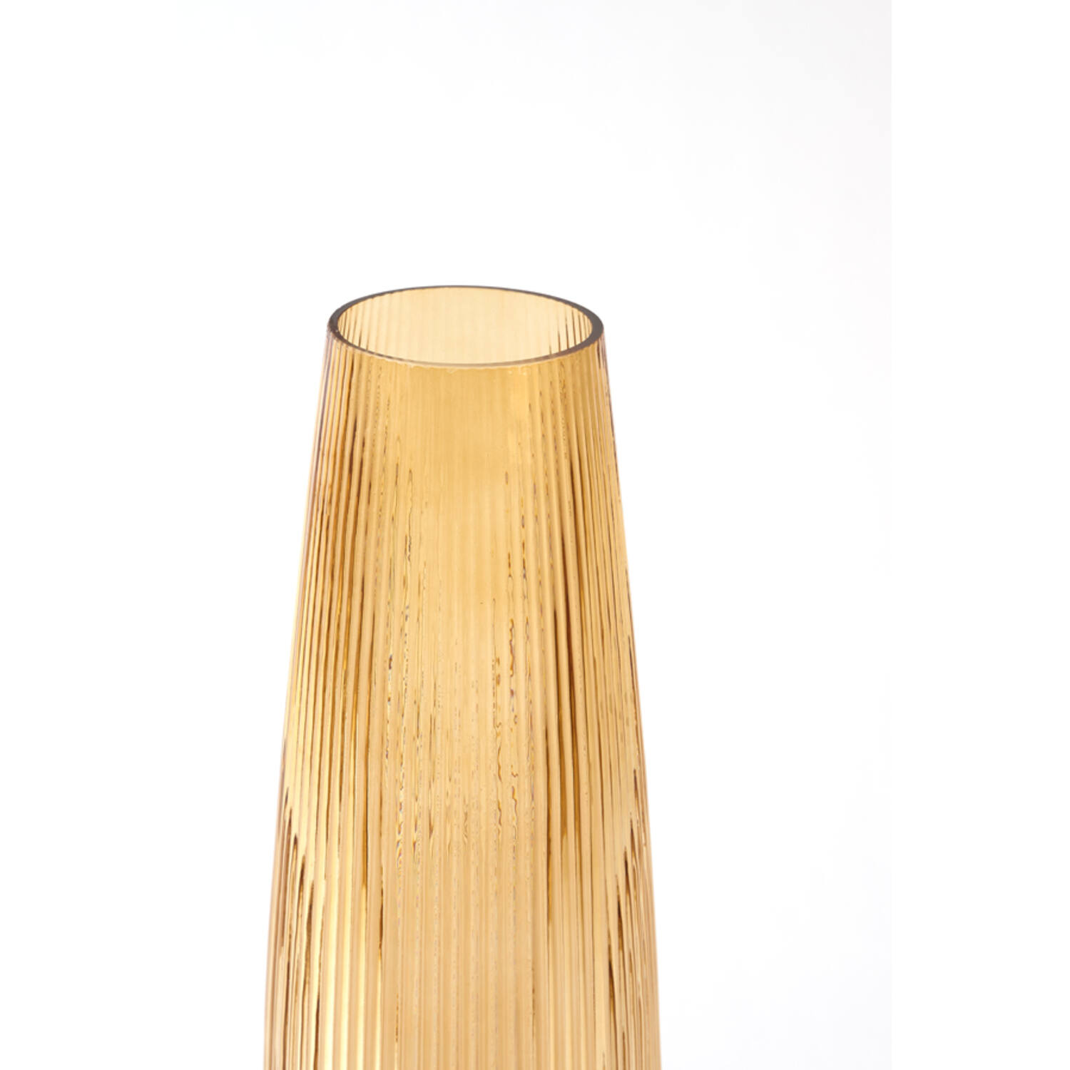 Vase Ø15x49,5 cm FARENZO glass amber
